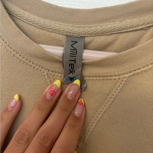 Beige Boathouse Crewneck Size S Embroidered with “wish you were here” - Picture 3 of 6